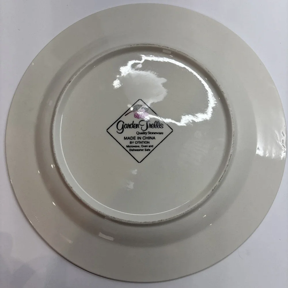 Vintage Citation Garden Trellis dinner‎ plate